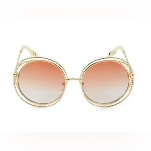 Chloé Carlina Chain Gold Gradient Sunglasses CE114SC 837 (New)